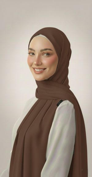 Hijab Jersey Marron Collection premium