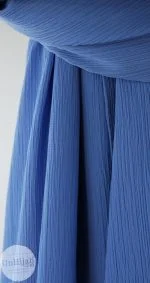 Hijab Mousseline Froissé Bleu 1 Hijab Mousseline Froissé Bleu