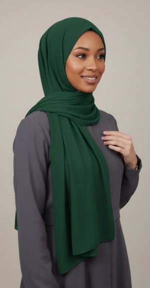 Hijab Mousseline forest Premium Collection