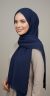 Hijab Plissé Careena navy