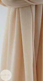 Hijab Satin Froissé Creme 2 Hijab Satin Froissé Creme