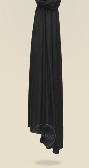 Hijab Jersey Noir de la collection Premium cher hijab pas cher