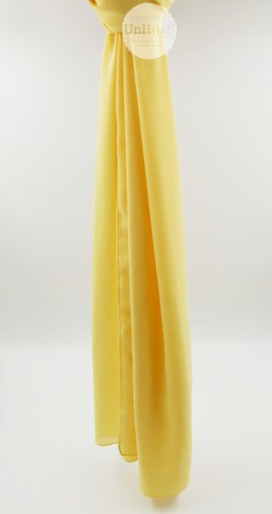 hijab mousseline jaune de la collection Premium