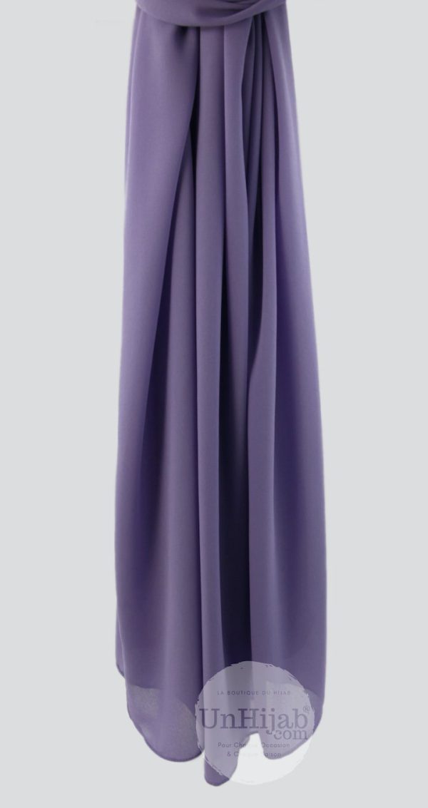 Hijab Mousseline Violet Premium Collection