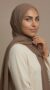 Dark Nude Chiffon Hijab