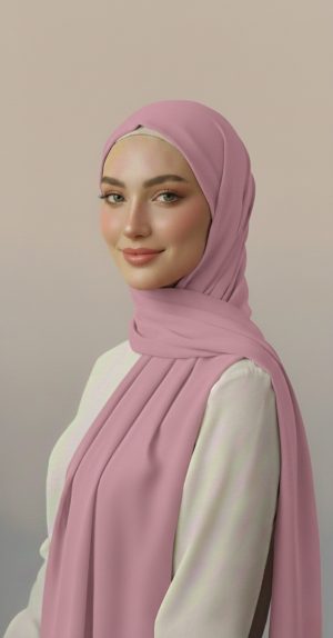 hijab_mousseline_premium_rose