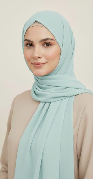 hijab_mousseline_premium_turquoise