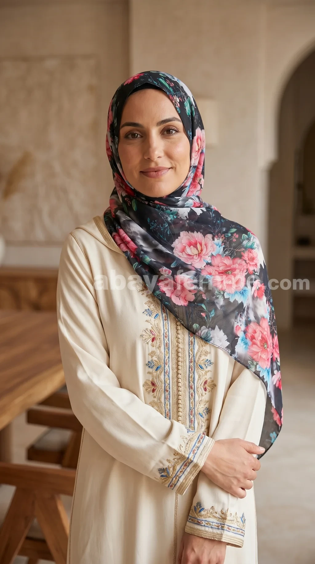 Hijab mousseline imprime turc collection Lilia MIT01