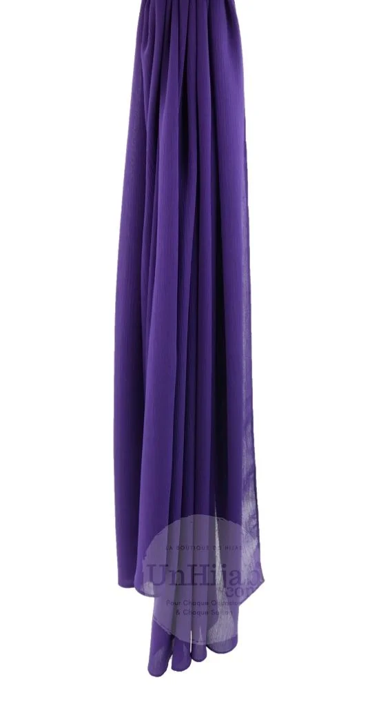 Hijab Mousseline froissé
