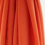 Hijab Mousseline Froissé Orange 2 Hijab Mousseline Froissé Orange