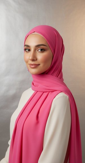 hijab_mousseline_premium_deepPink