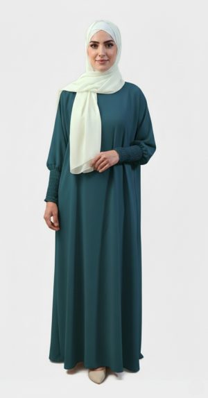Abaya Soie de Medine teal