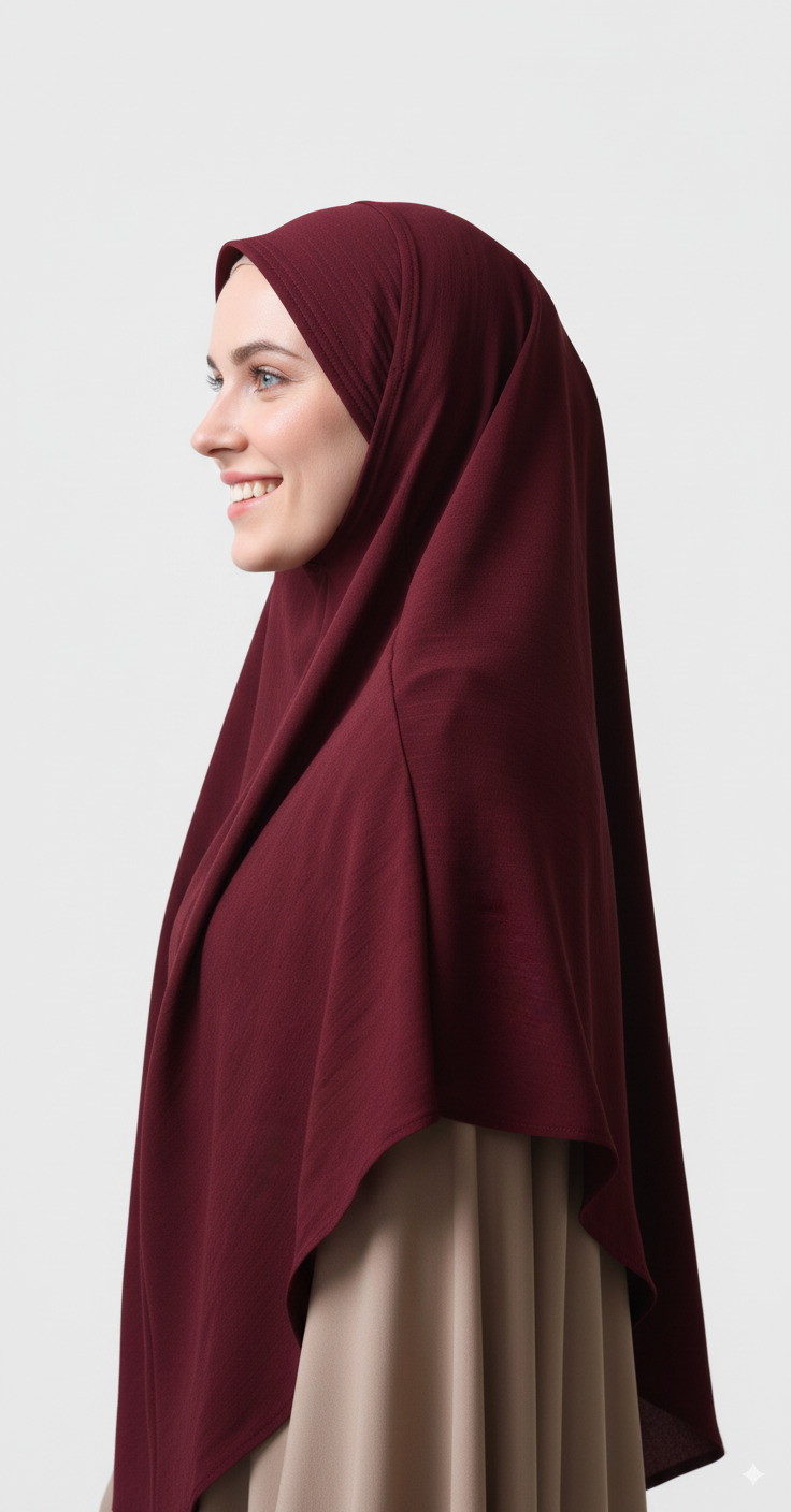 Khimar-long-Bordeaux-