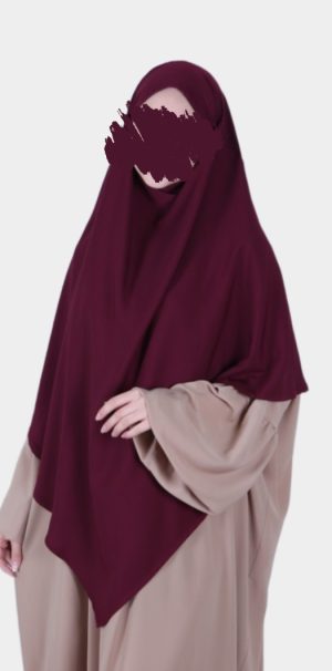 Khimar long Denim