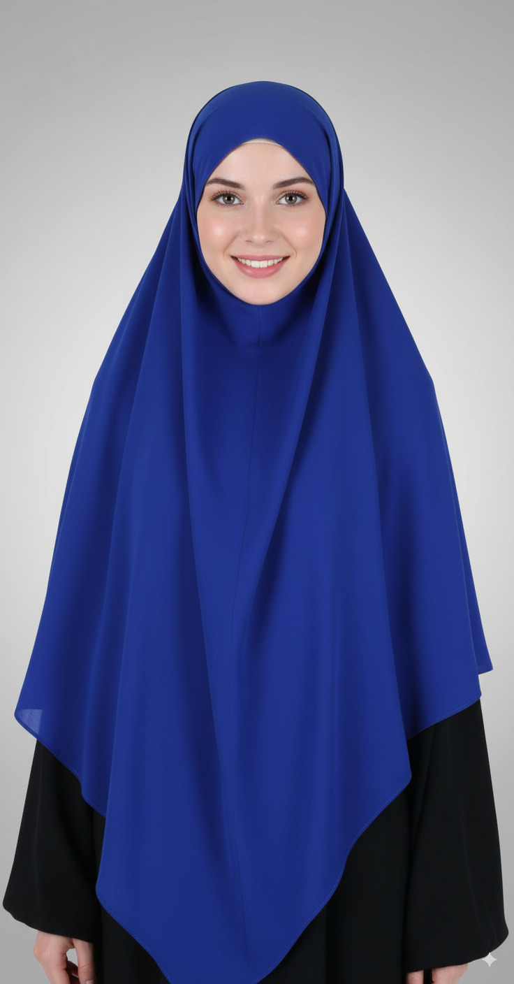 khimar-long-bleu
