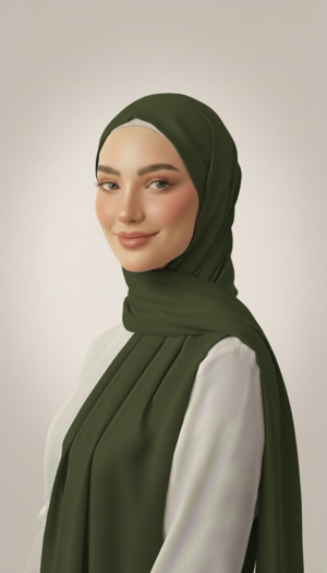 Hijab Soie de Médine Olive