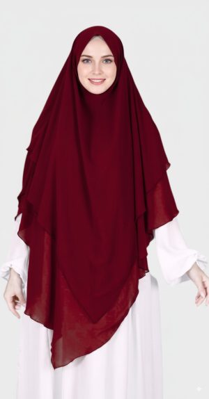 khimar-3-voiles-bordeaux