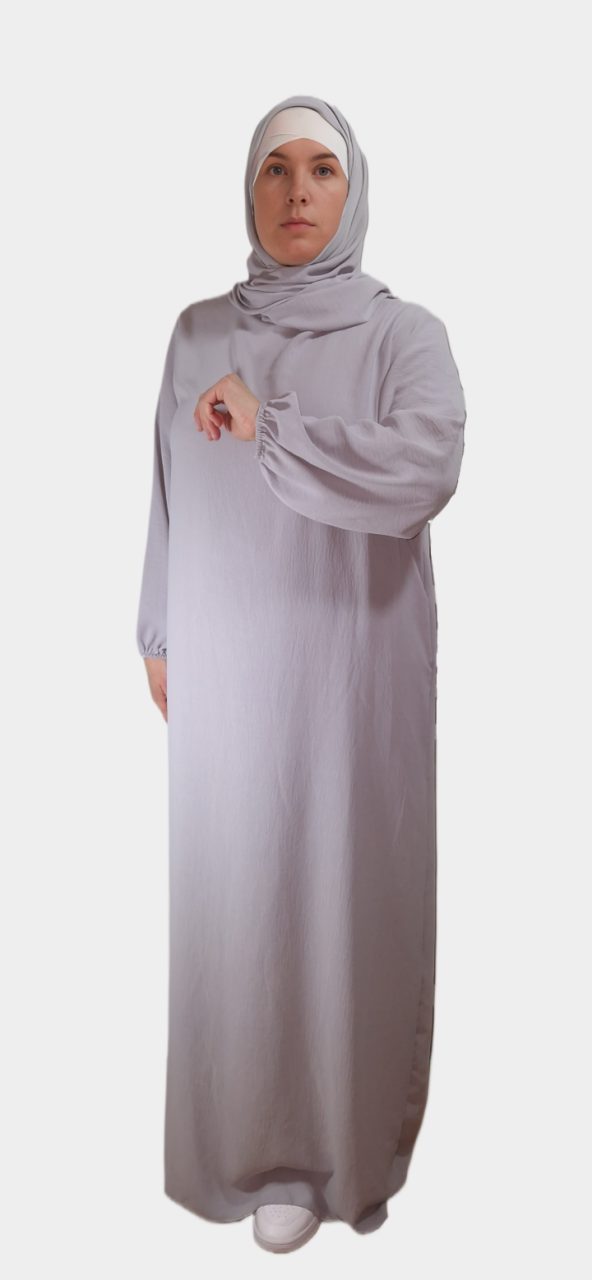 Abaya Avec Voile gris