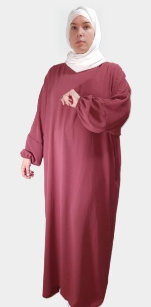 Abaya Terracotta Simple