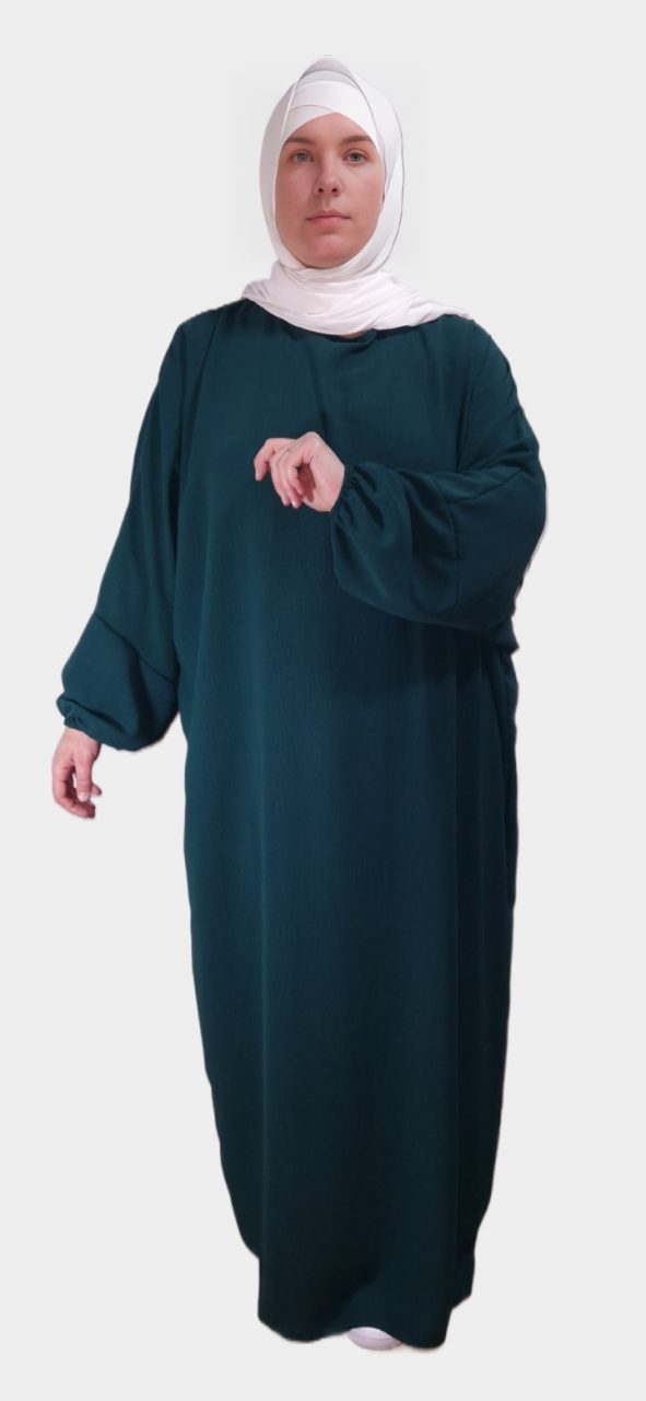 Abaya Vert Canard Simple