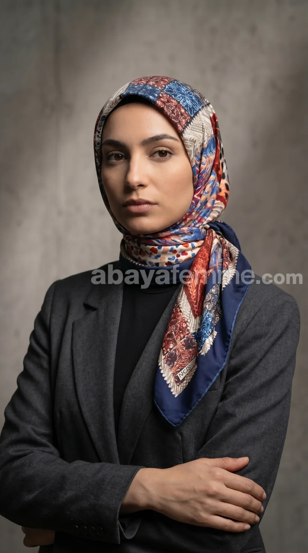 Foulard carré effet soie FT56