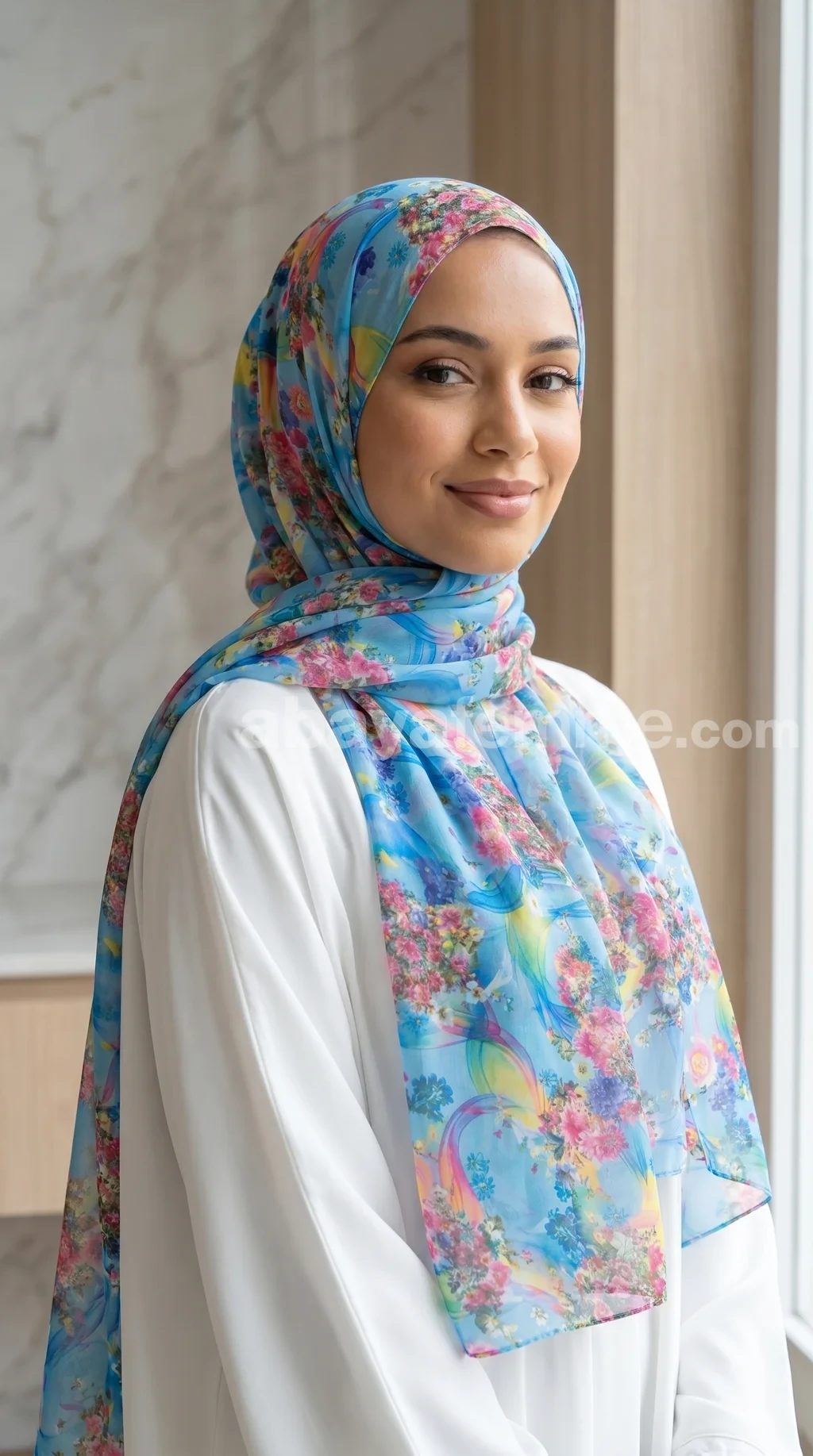 Hijab mousseline imprime turc collection Lilia MIT05 02