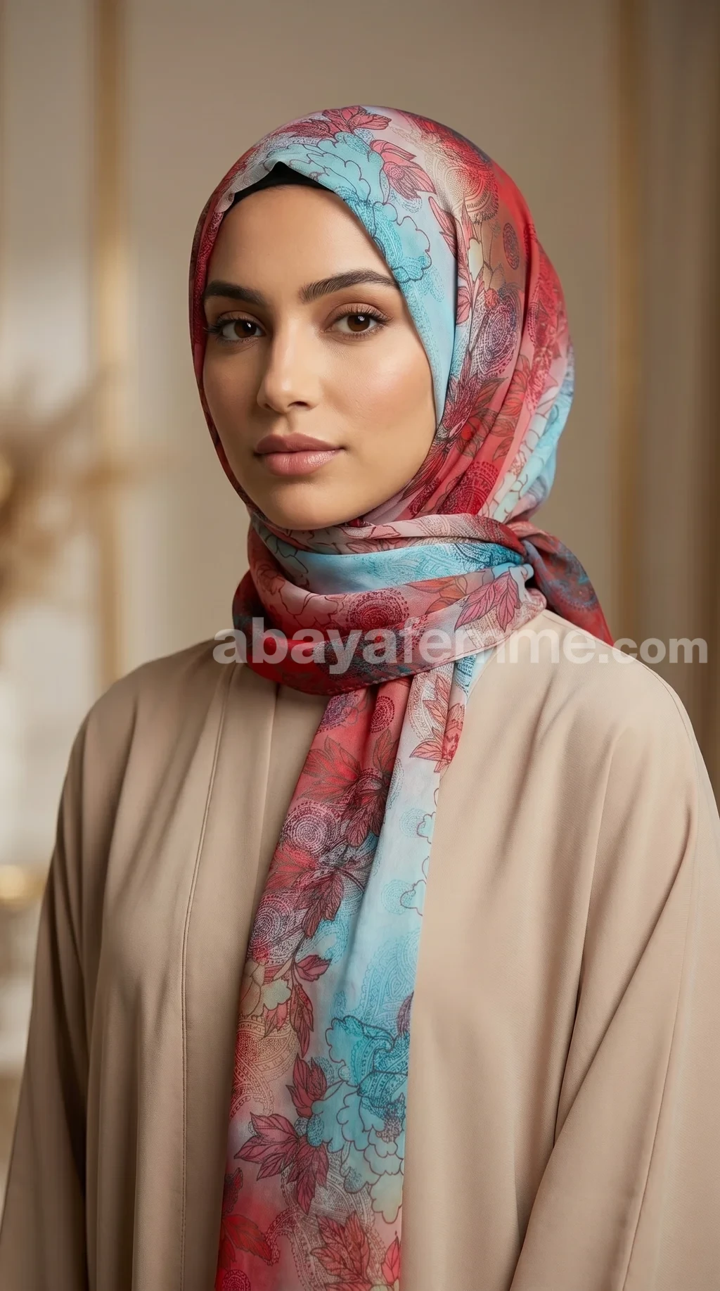 Hijab mousseline imprime turc collection Lilia MIT18