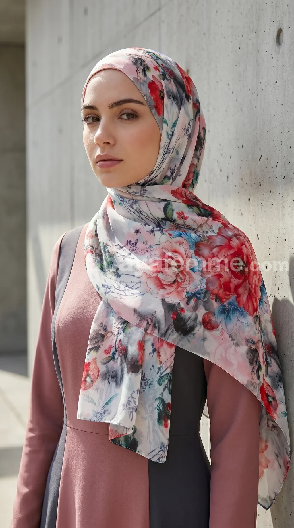 Hijab mousseline imprime turc collection Lilia MIT19