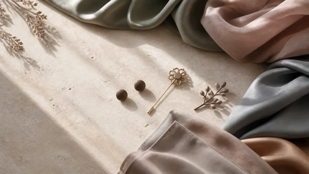 Accessoires hijab : choisir l’essentiel sans surcharger