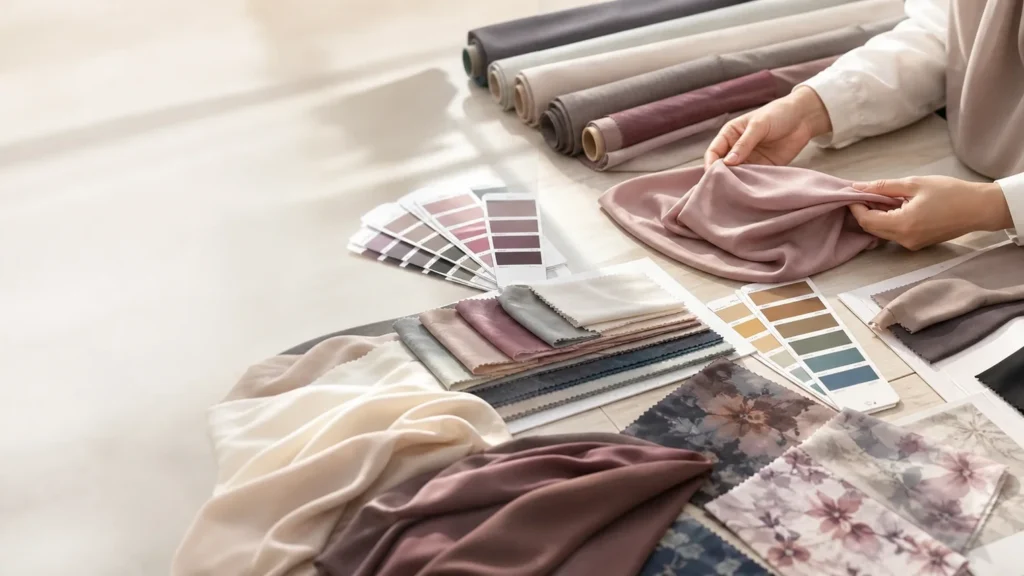 Choisir un tissu de hijab : séparer tombé, maintien et transparence